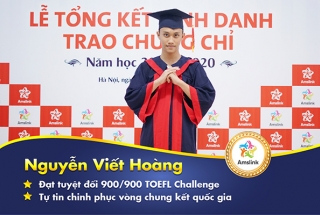 NGUYỄN VIẾT HOÀNG - ĐẠT ĐIỂM TUYỆT ĐỐI 900/900 TOEFL CHALLENGE - TỰ TIN CHINH PHỤC VÒNG CHUNG KẾT QUỐC GIA